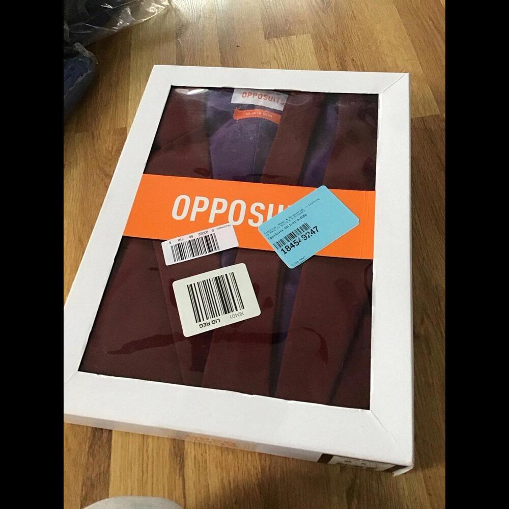 OppoSuits Burgundy Suit